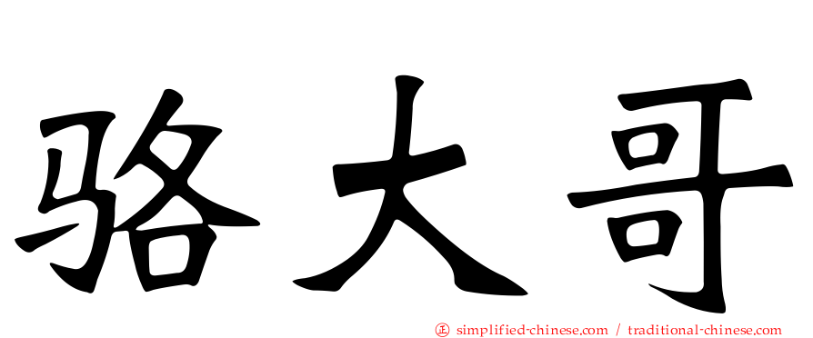 骆大哥