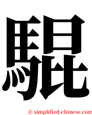 騉 serif font