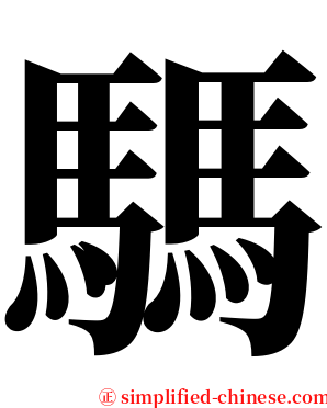 騳 serif font