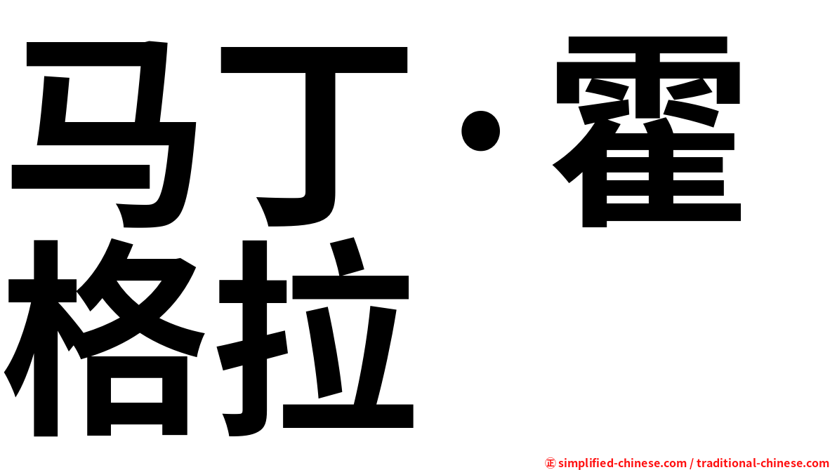 马丁·霍格拉