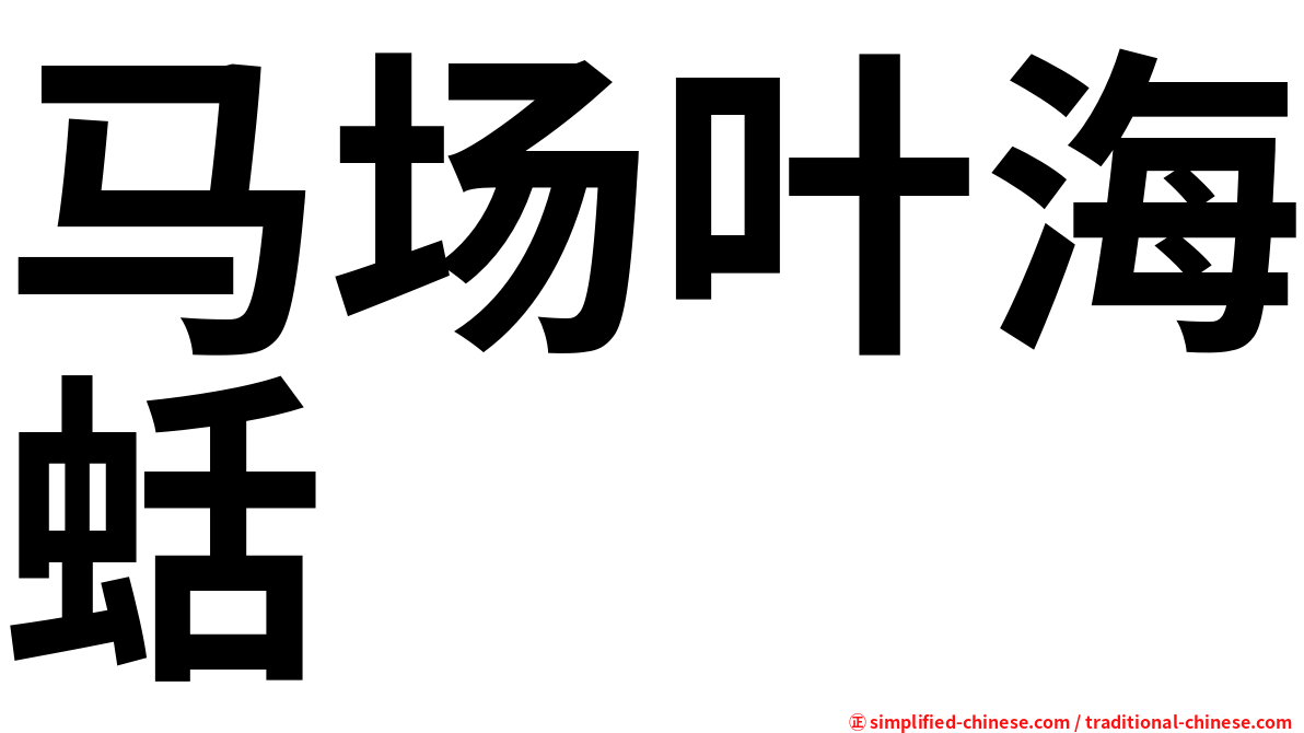 马场叶海蛞