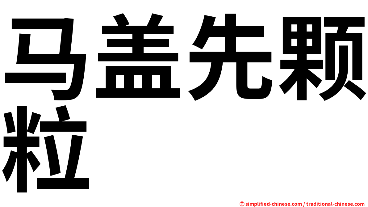 马盖先颗粒