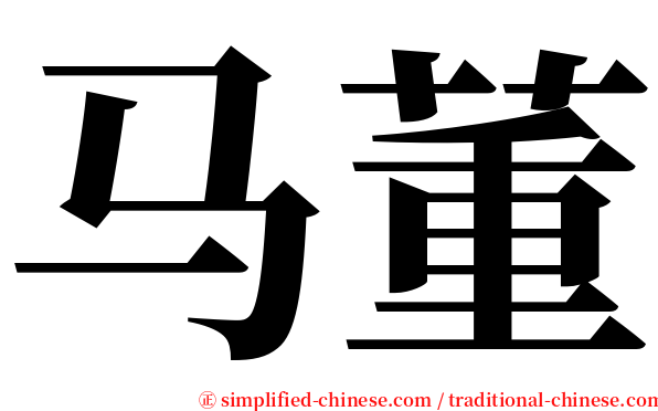 马董 serif font