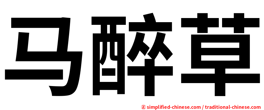 马醉草