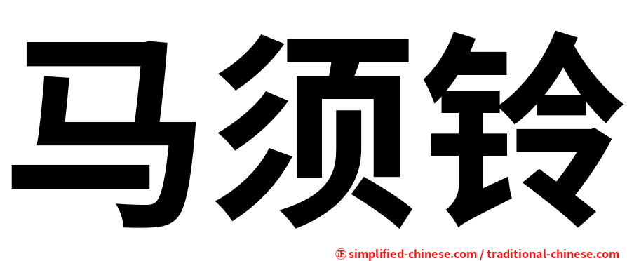 马须铃