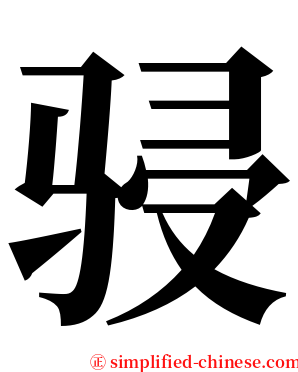 骎 serif font