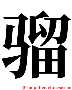 骝 serif font
