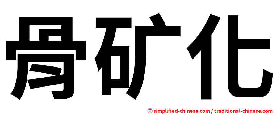 骨矿化