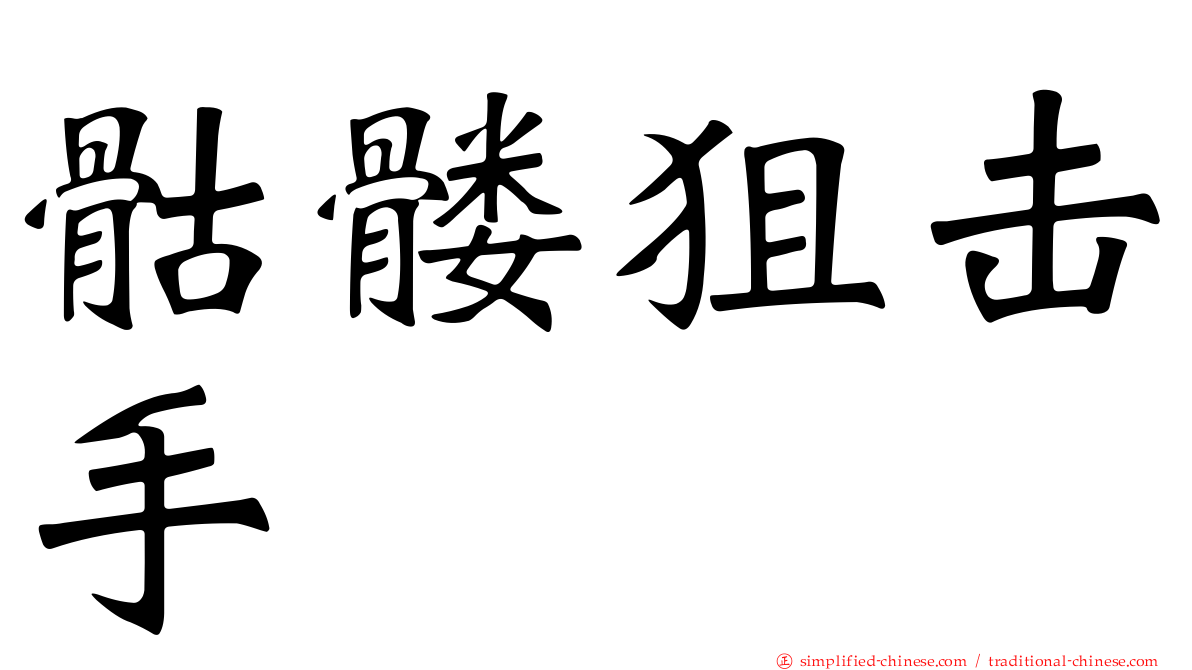 骷髅狙击手