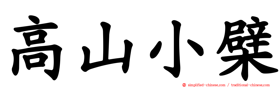 高山小檗