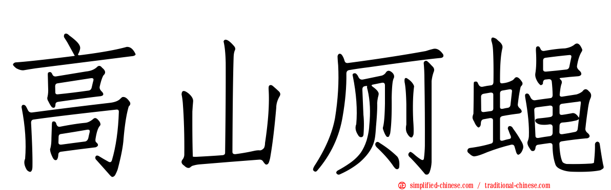 高山厕蝇