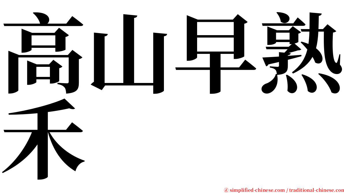 高山早熟禾 serif font