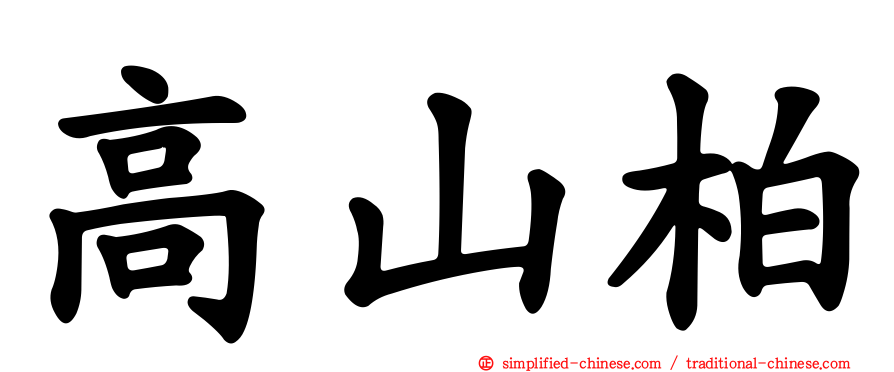 高山柏