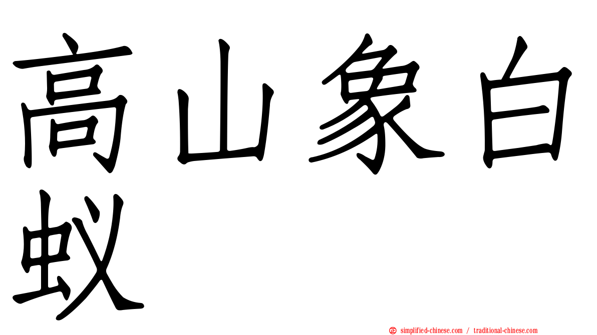 高山象白蚁