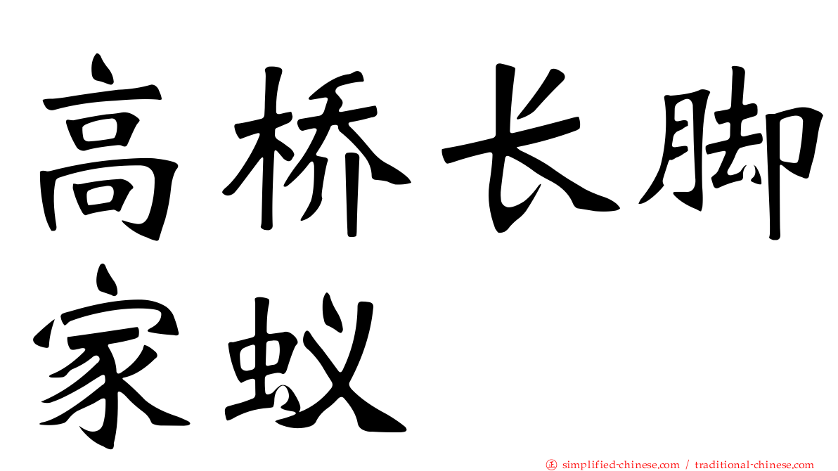 高桥长脚家蚁