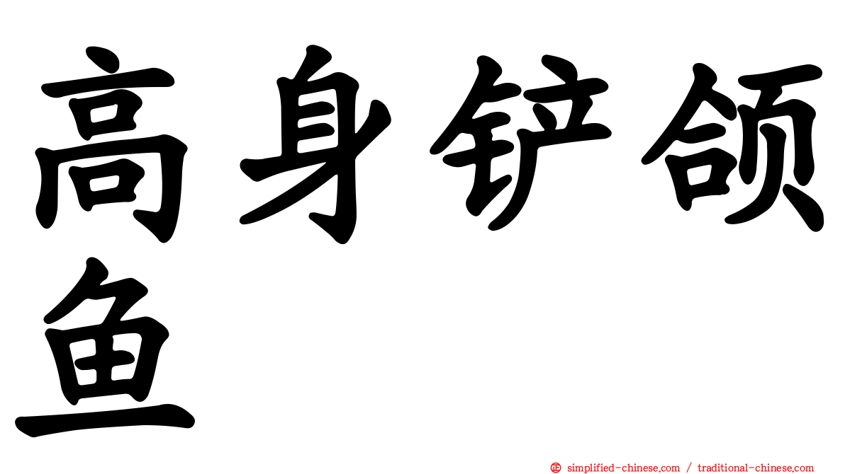 高身铲颌鱼