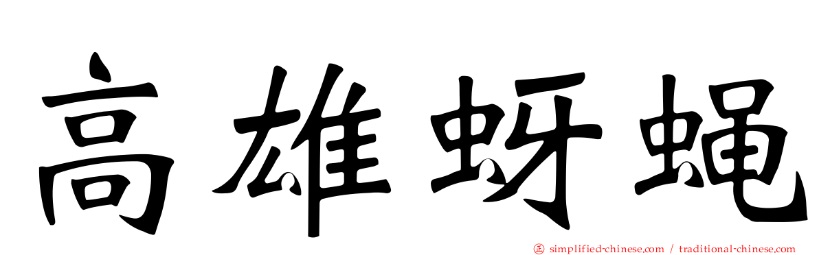 高雄蚜蝇