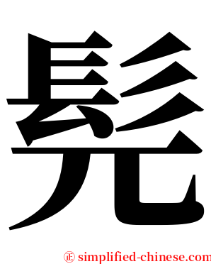 髡 serif font