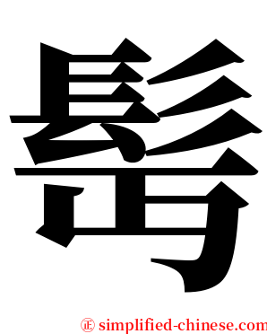 髩 serif font