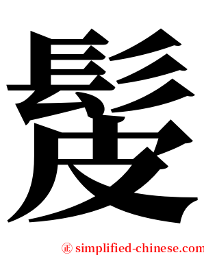 髲 serif font