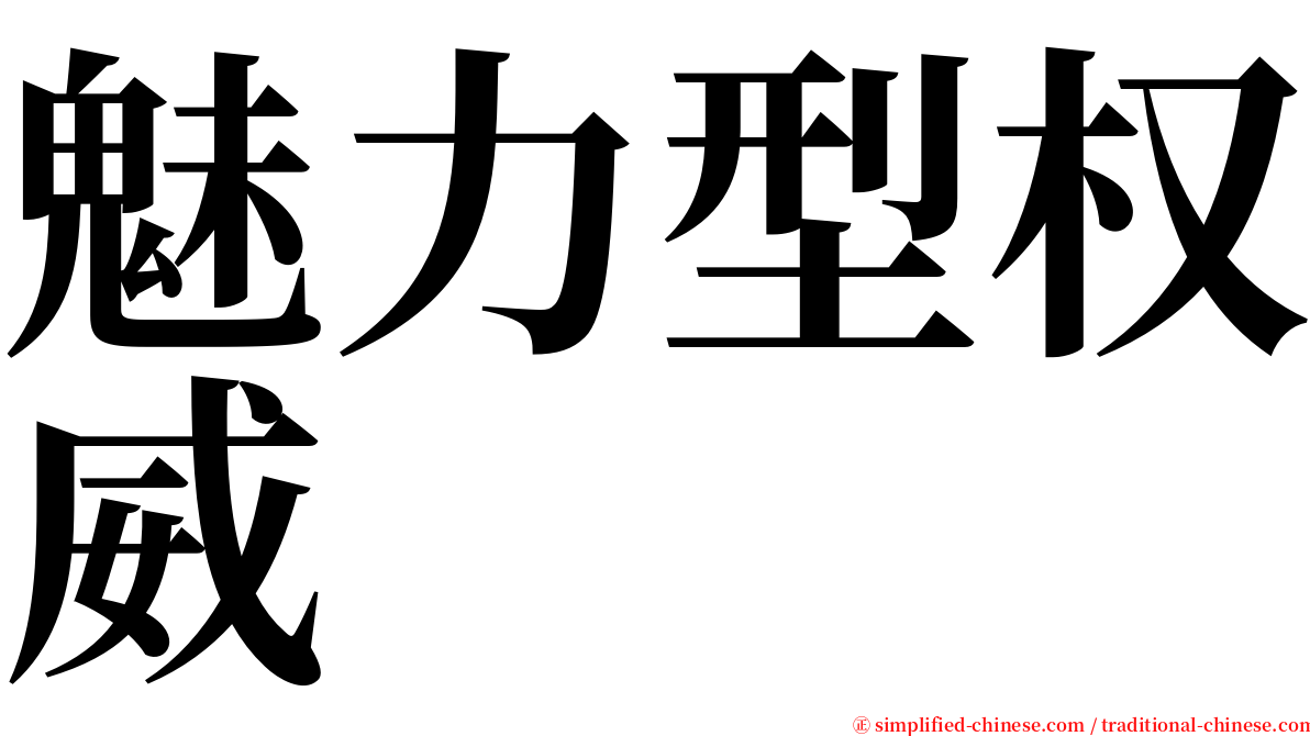 魅力型权威 serif font