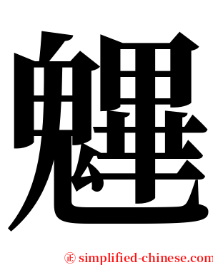 魓 serif font