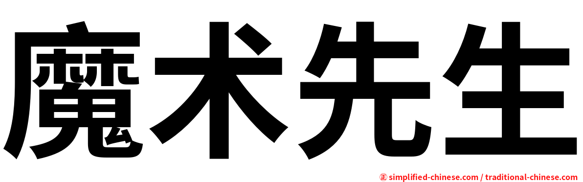 魔术先生