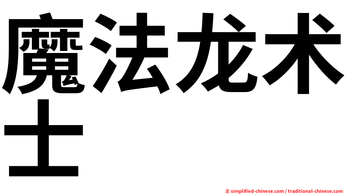 魔法龙术士
