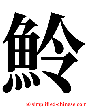 魿 serif font