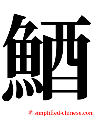 鯂 serif font
