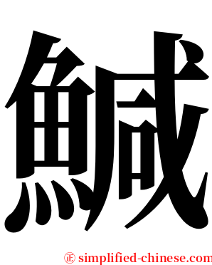 鰔 serif font