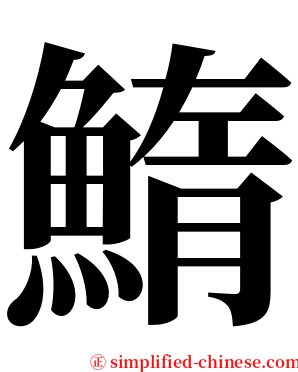 鰖 serif font