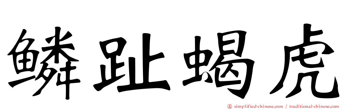 鳞趾蝎虎