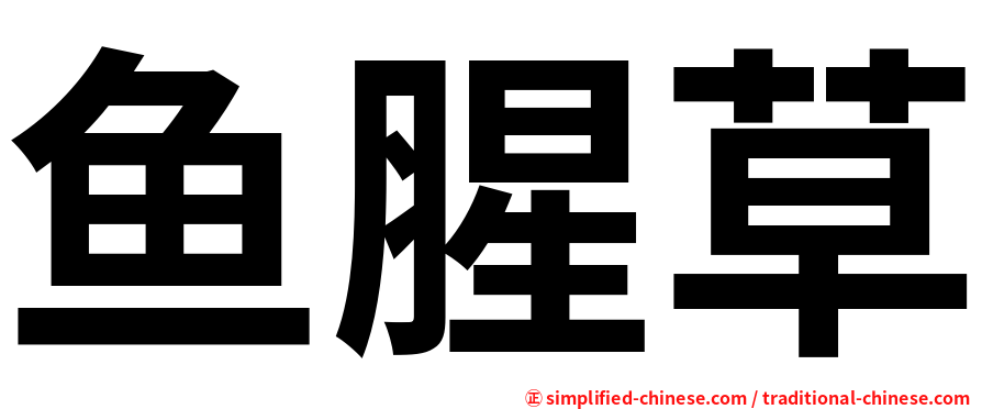 鱼腥草