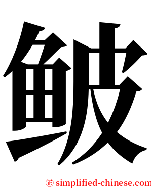 鲏 serif font