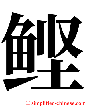 鲣 serif font