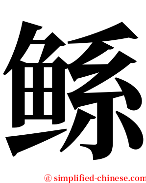 鲧 serif font