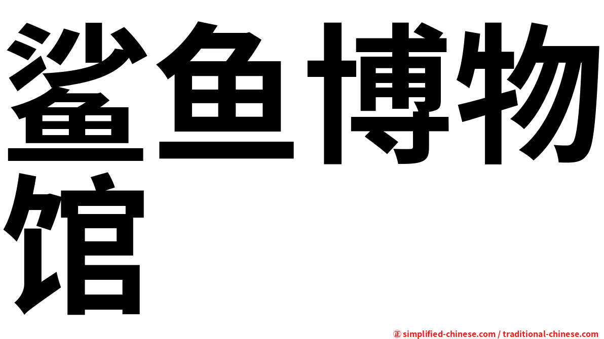 鲨鱼博物馆