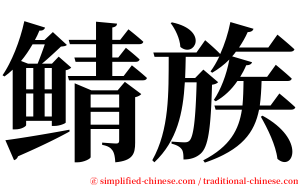 鲭族 serif font