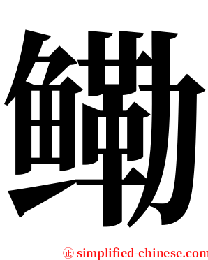 鳓 serif font