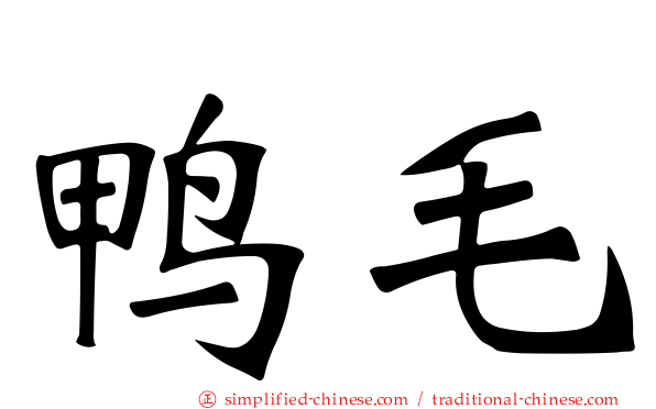 鸭毛