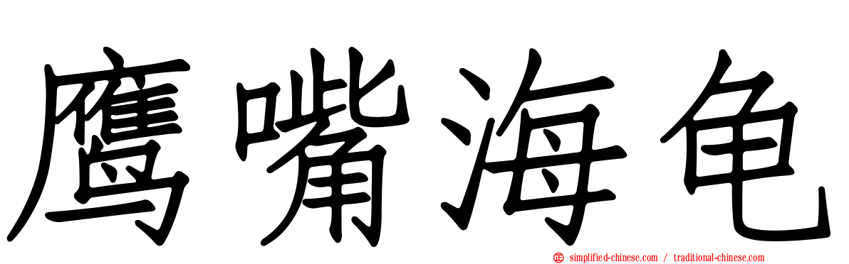 鹰嘴海龟