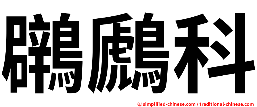 鸊鷉科