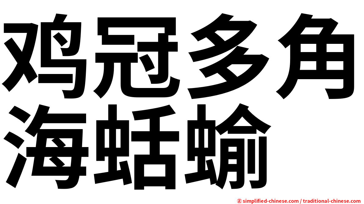 鸡冠多角海蛞蝓