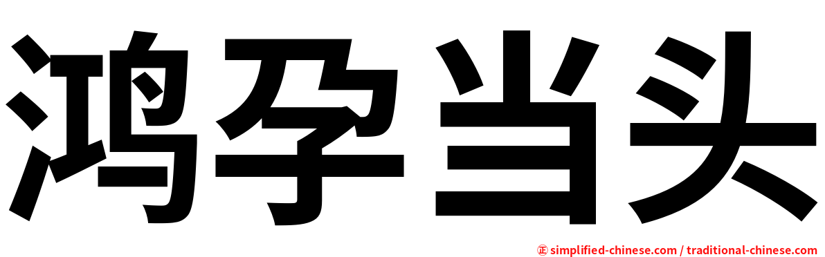 鸿孕当头