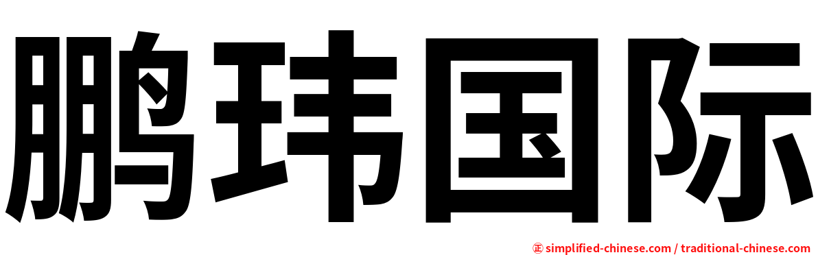 鹏玮国际