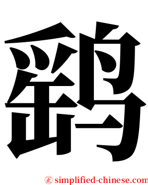 鹞 serif font