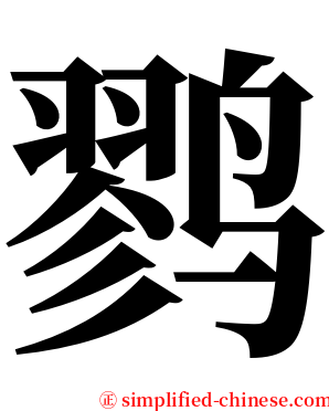 鹨 serif font
