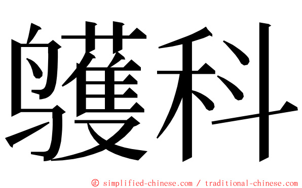 鹱科 ming font