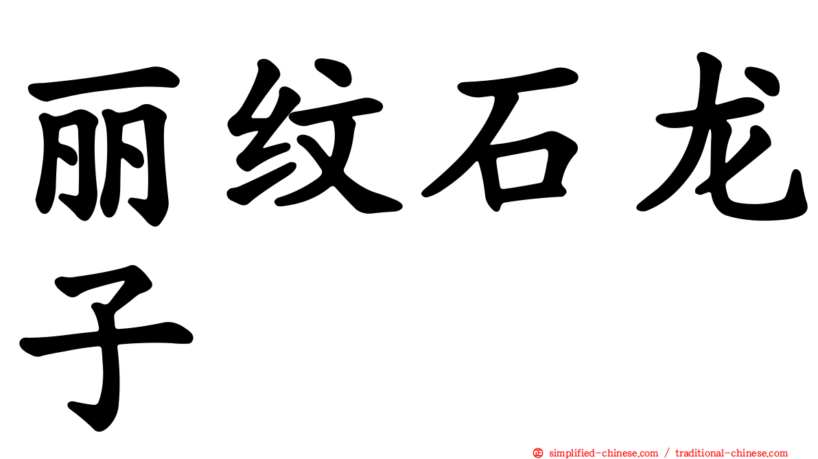 丽纹石龙子